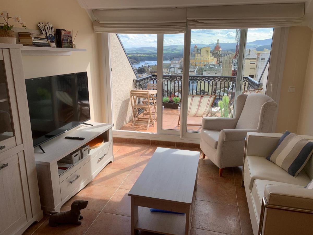 Moderno Piso Con La Mejor Terraza De Ribadeo Y Vistas Maravillosas מראה חיצוני תמונה