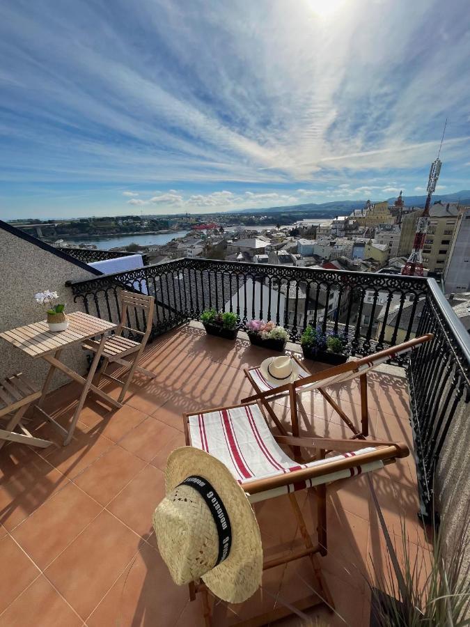 Moderno Piso Con La Mejor Terraza De Ribadeo Y Vistas Maravillosas מראה חיצוני תמונה